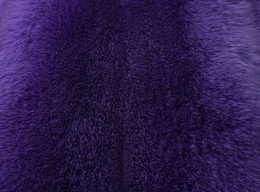 Blåræv skind purple